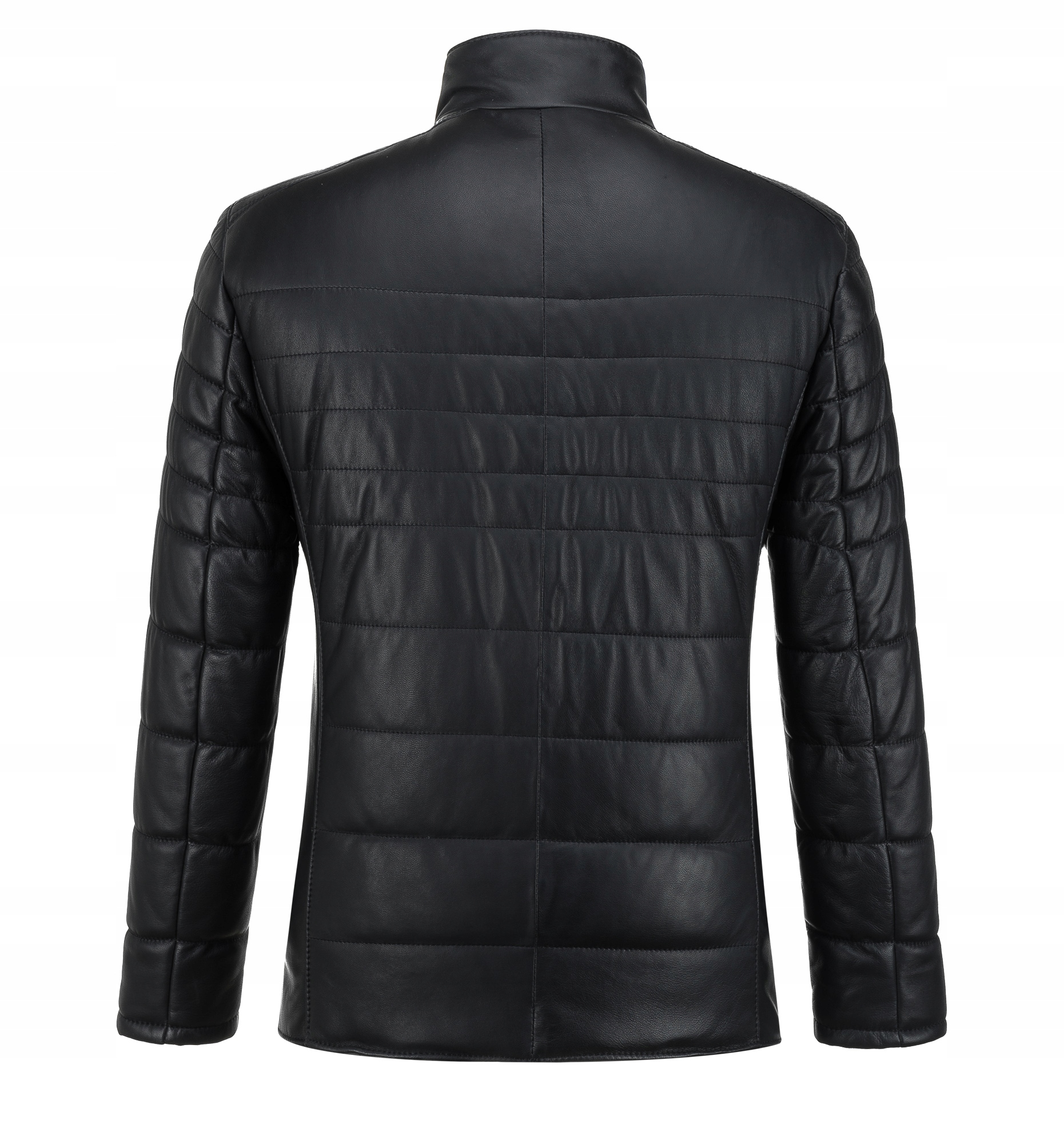 OCIEPLANA KURTKA PUCHOWA SKÓRZANA MĘSKA LARRY L Rozmiar L