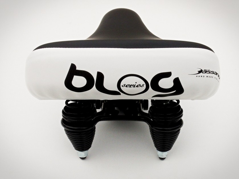 Siodło Selle Bassano Blog czarno-białe Sprężyna