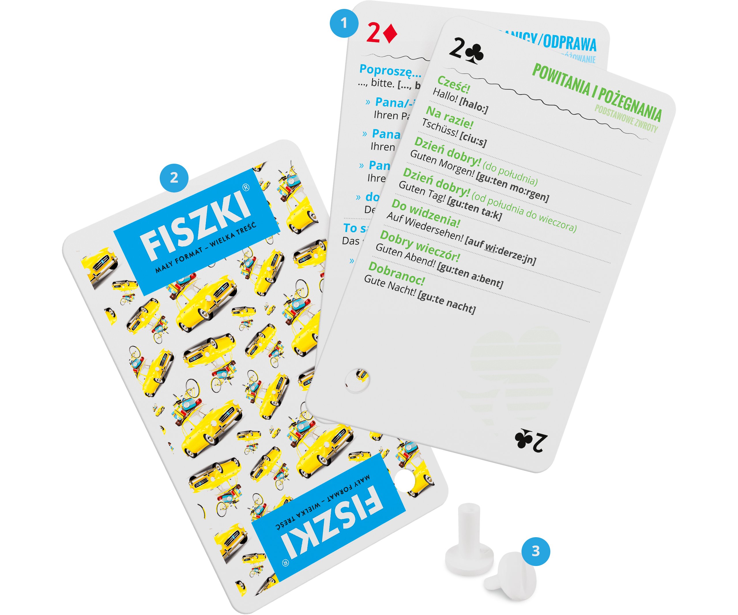 ROZMÓWKI niemieckie i karty do gry 2w1 (A1-A2) Język publikacji niemiecki