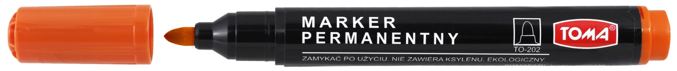 MARKER PERMANENTNY KOŃCÓWKA OKRĄGŁA POMARAŃCZOWY
