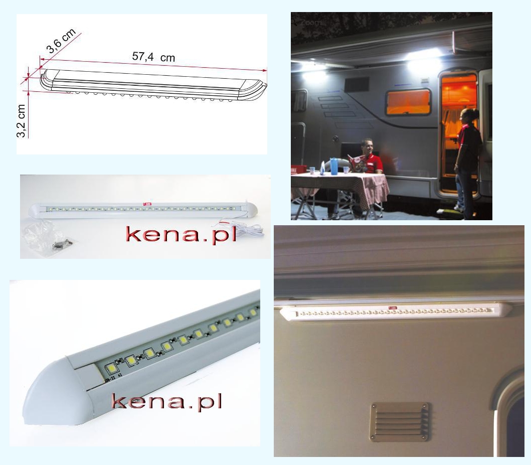 Lampa LED na zewnątrz pod markizę, nad drzwi Marka Inna