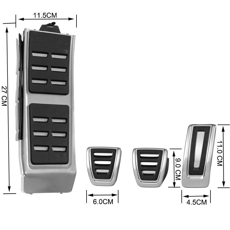 Nakładki na Pedały AUDI A4 B8 A5 A6 C7 A7 A8 Q5 Q3 Nakładki dla