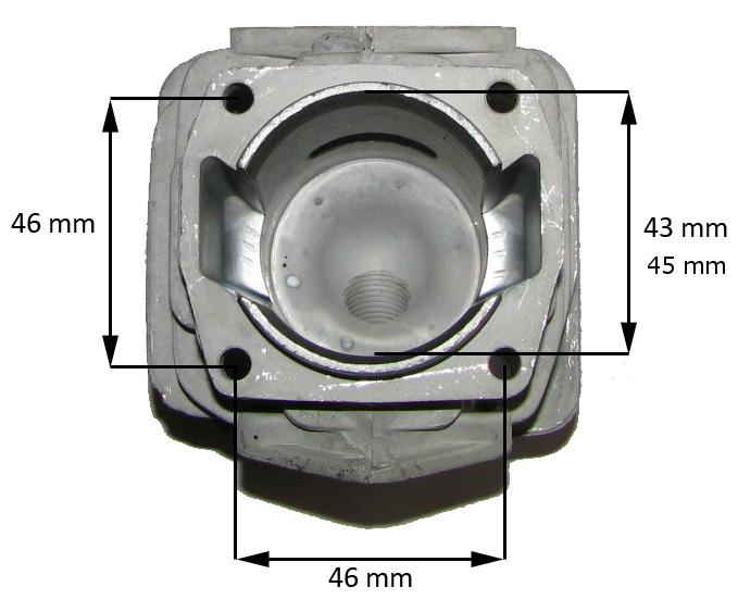 KOMPLET PIŁA SPALINOWA CYLINDER +TŁOK KOSA NAC LID Typ cylinder