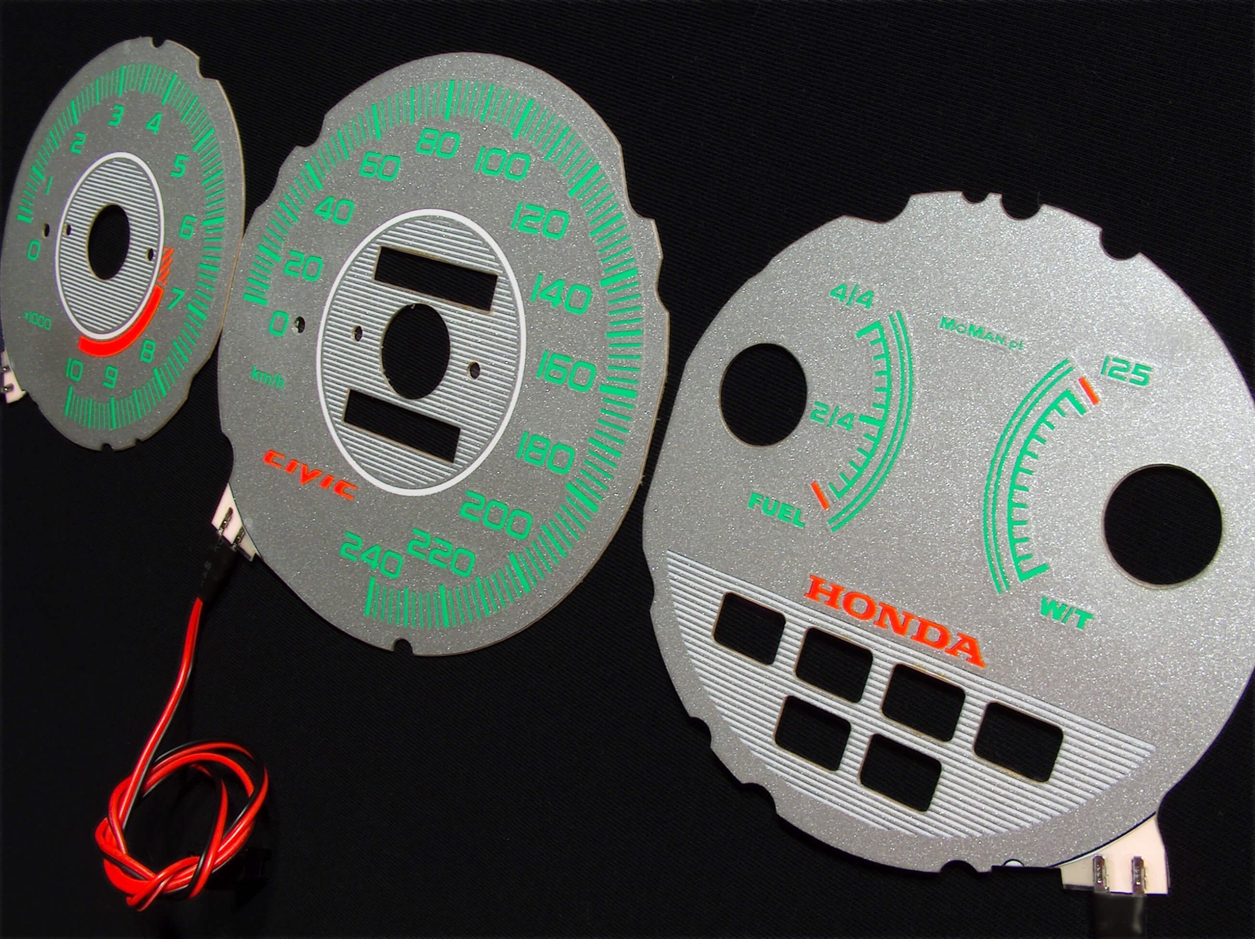 Honda Civic 92-95 tarcze licznika INDIGLO wzór 5 EAN (GTIN) 7440001346838