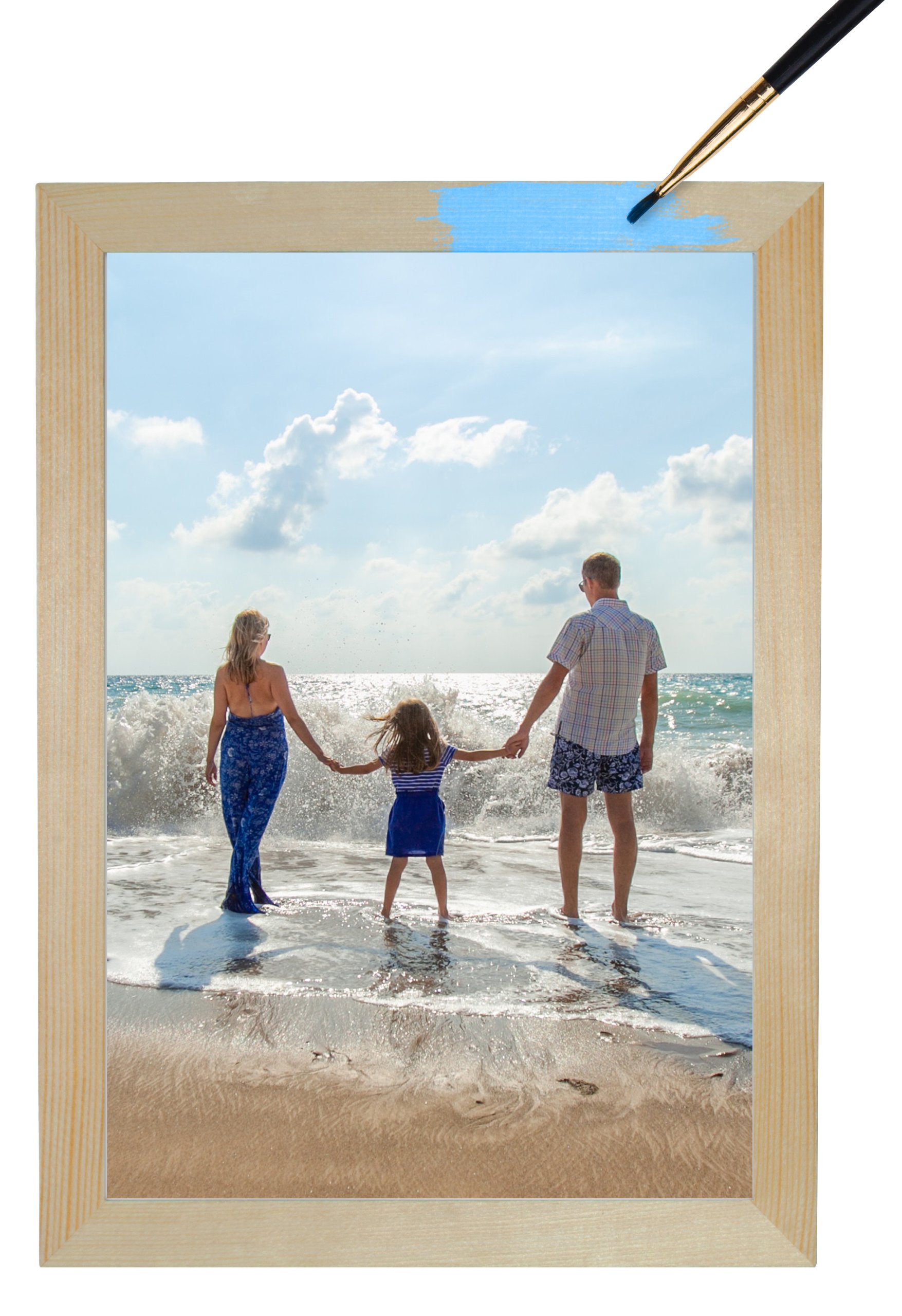 RAMA SOSNOWA PŁASKA DREWNIANA - RAMKA 40x60 CM Kod producenta SP2010-40x60