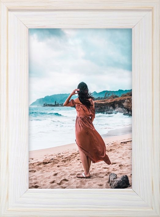 

Ramka Na Zdjęcia Biała Rama Drewniana 15x21