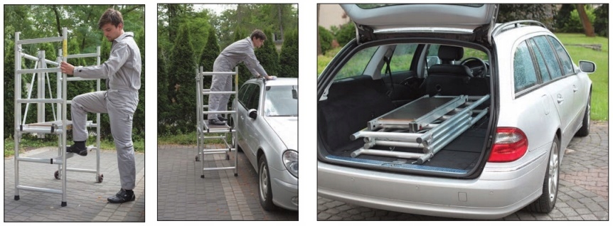 RUSZTOWANIA KOLUMNOWE RS 500 Rodzaj przejezdne