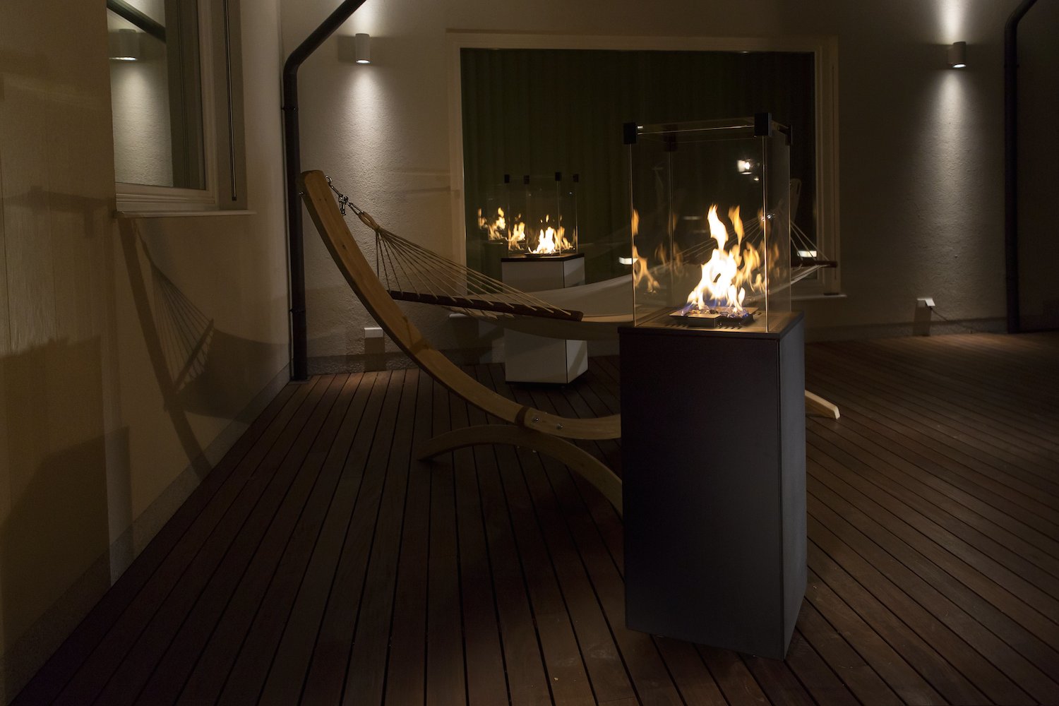 OGRZEWACZ GAZOWY PATIO STAL LAMPA NA TARAS OGRÓD Długość maksymalna 47 cm