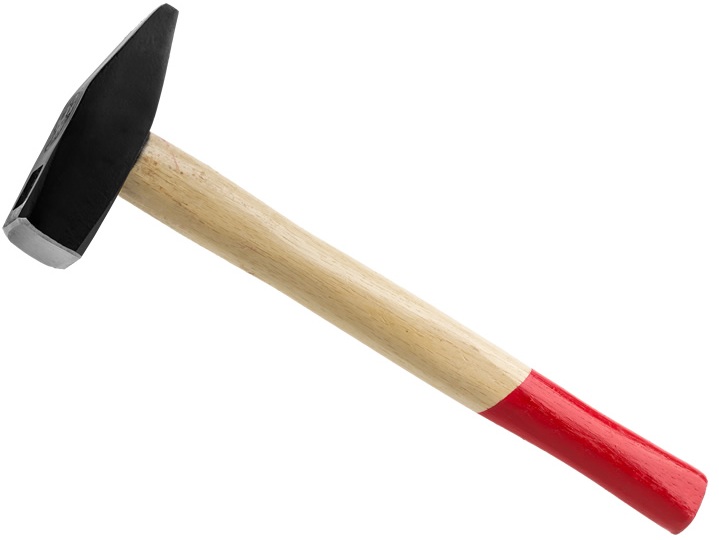 

Młotek Ślusarski stal Drewniana Rączka 0,1 Kg