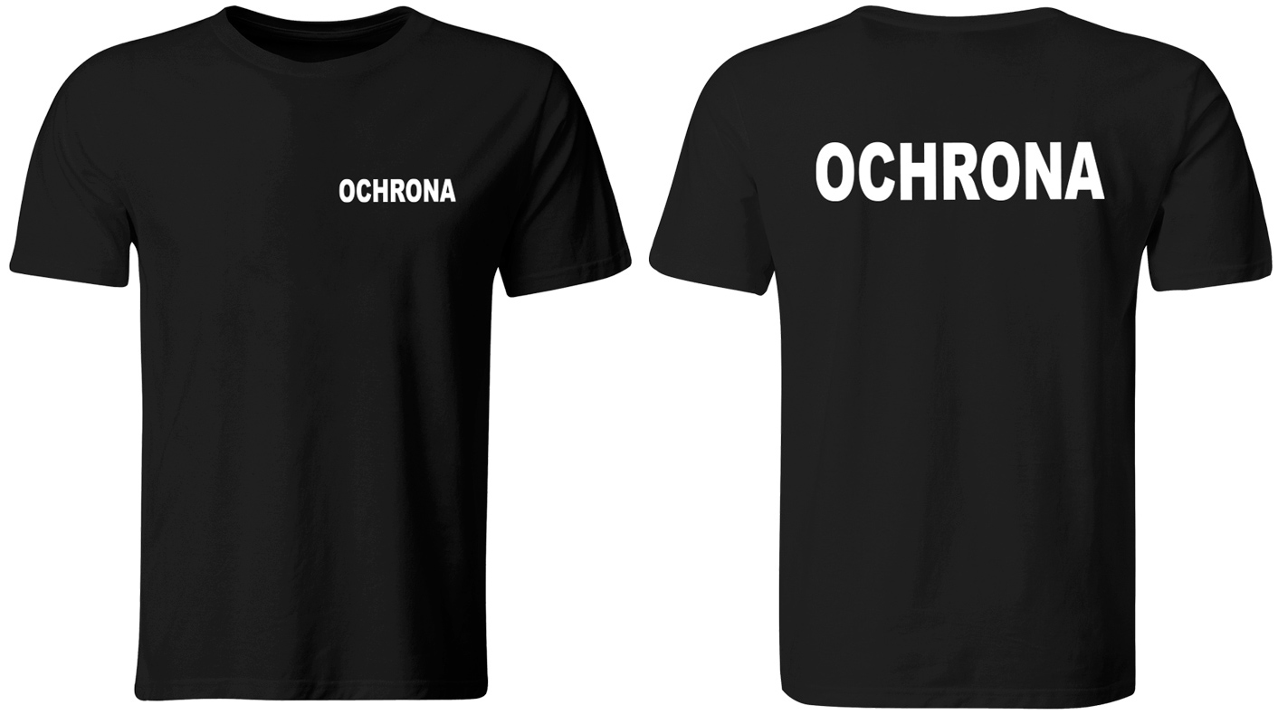 

Koszulka Ochrona Czarna Roz. M