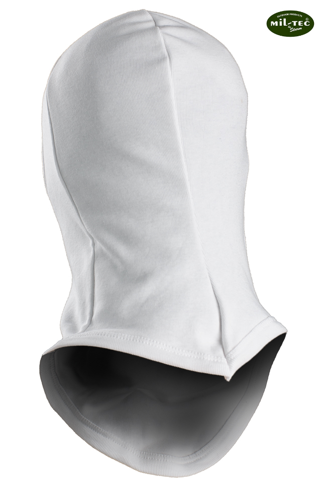 Kominiarka BALACLAVA Bawełniana 3 otwory - BIAŁA Marka Mil-Tec
