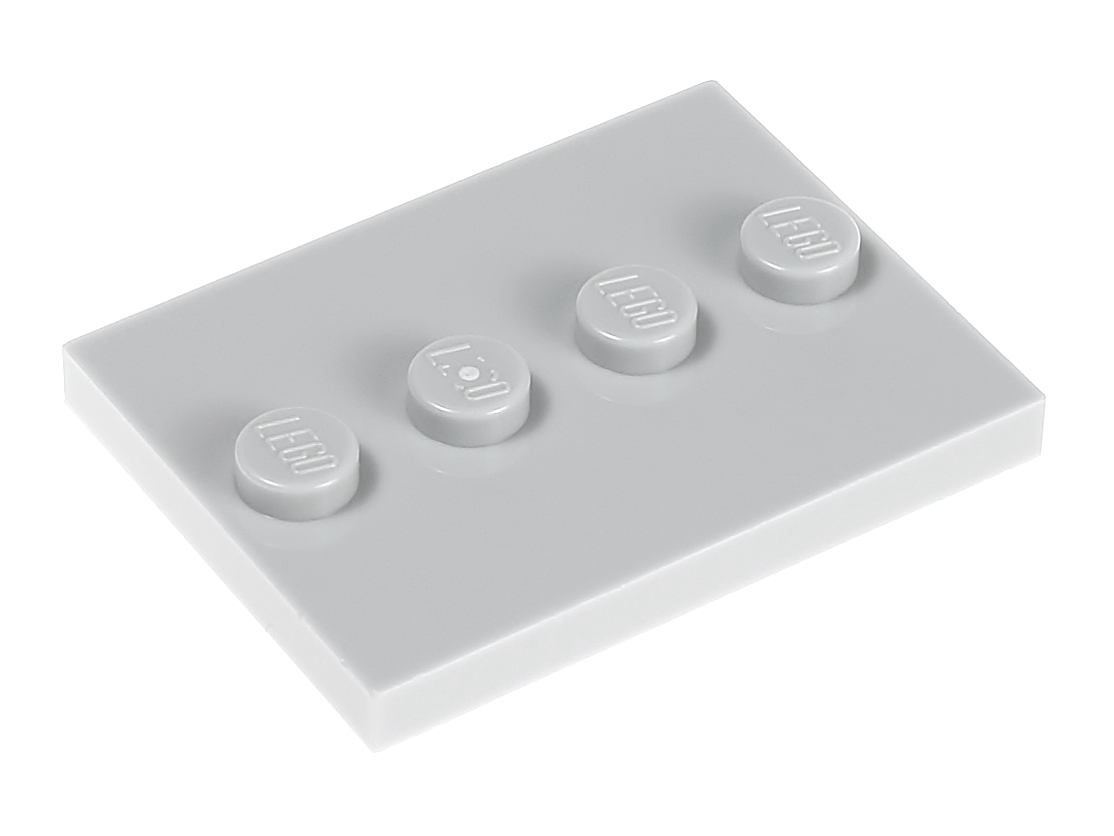

Lego Płytka podstawka 3x4 88646 szara jasna