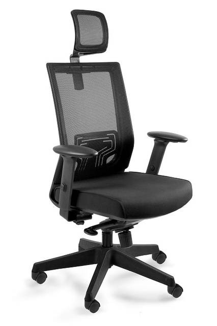 Dizajn-stolička black office NEZ