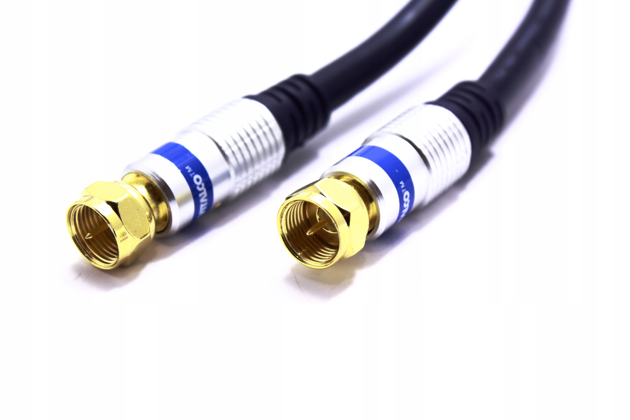 

Kabel Antenowy Z Wtykami Typu F Vitalco Złoty 1M