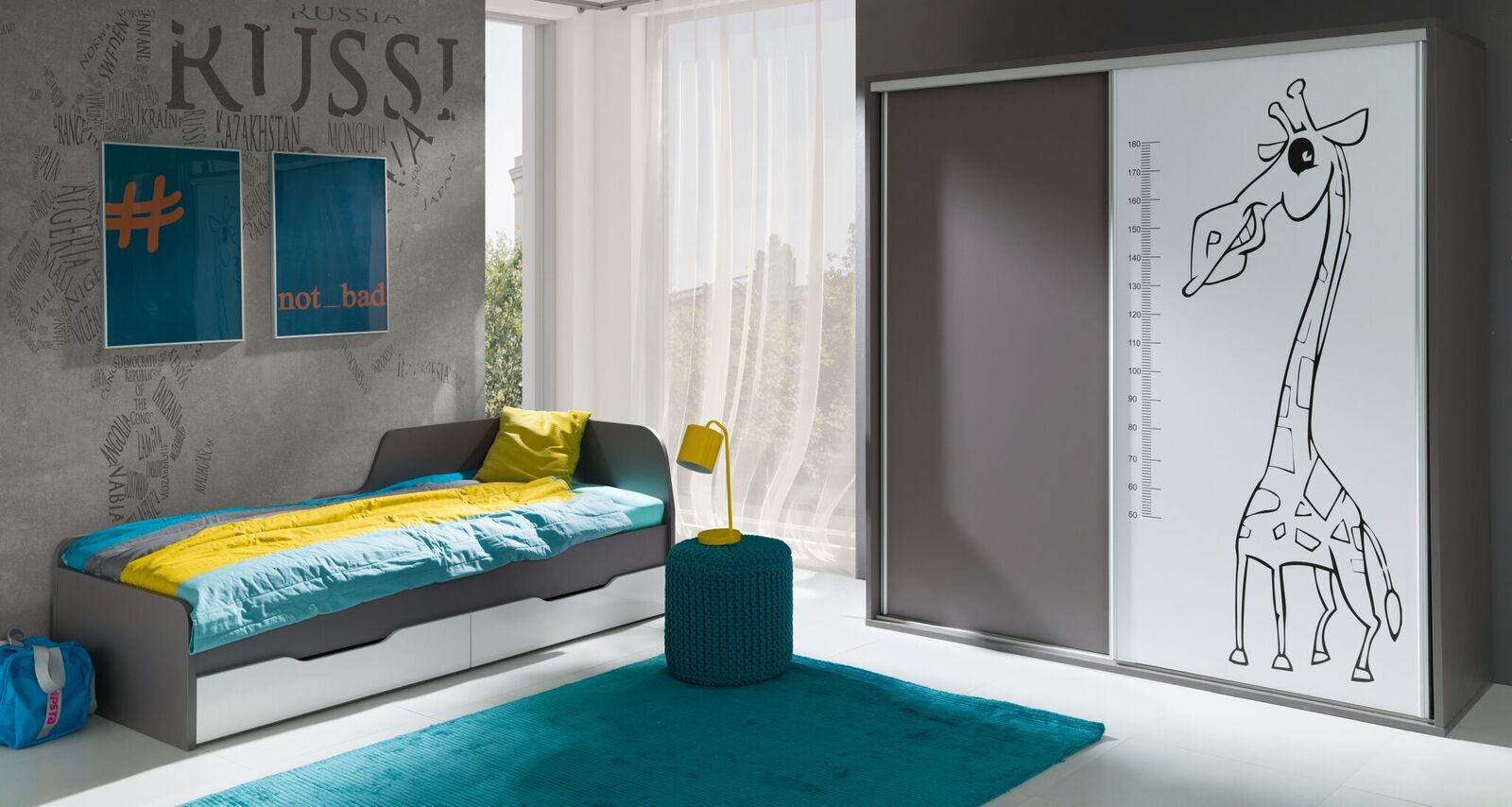 Biurko proste 138 cm szare młodzieżowe do biura Z5 Kod producenta Z5