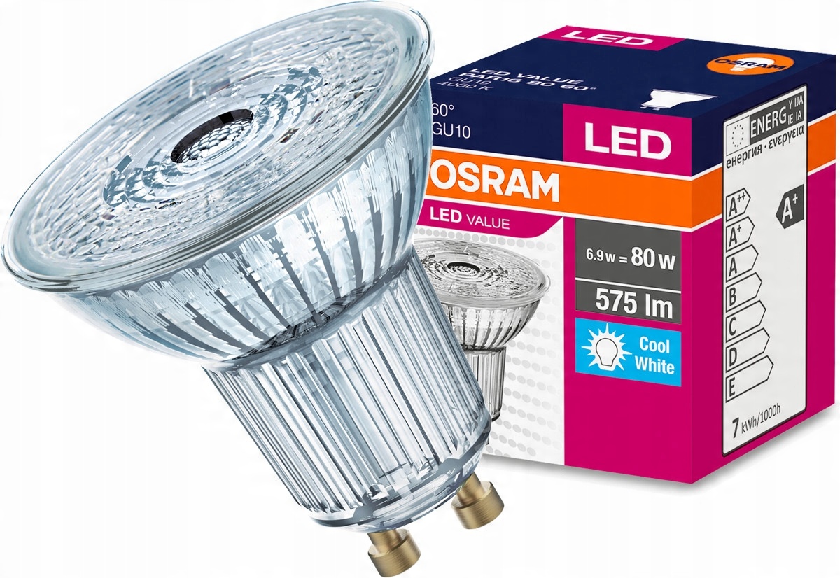 

Żarówka Led GU10 6,9W 80W 575lm 4000K 60st Osram