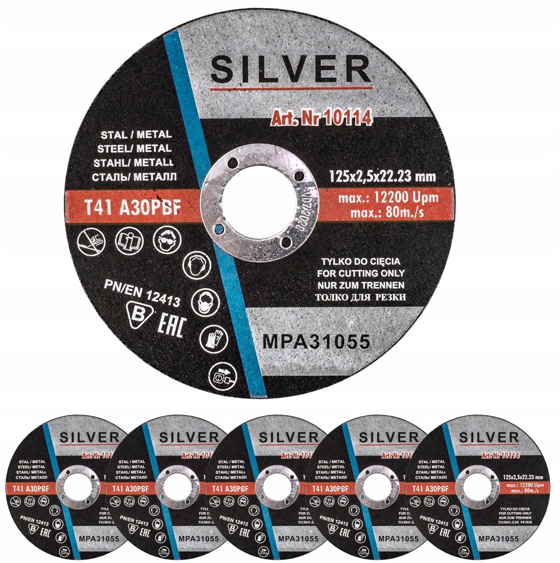

Tarcza Do Cięcia Metalu Stali 125x2,5mm Silver