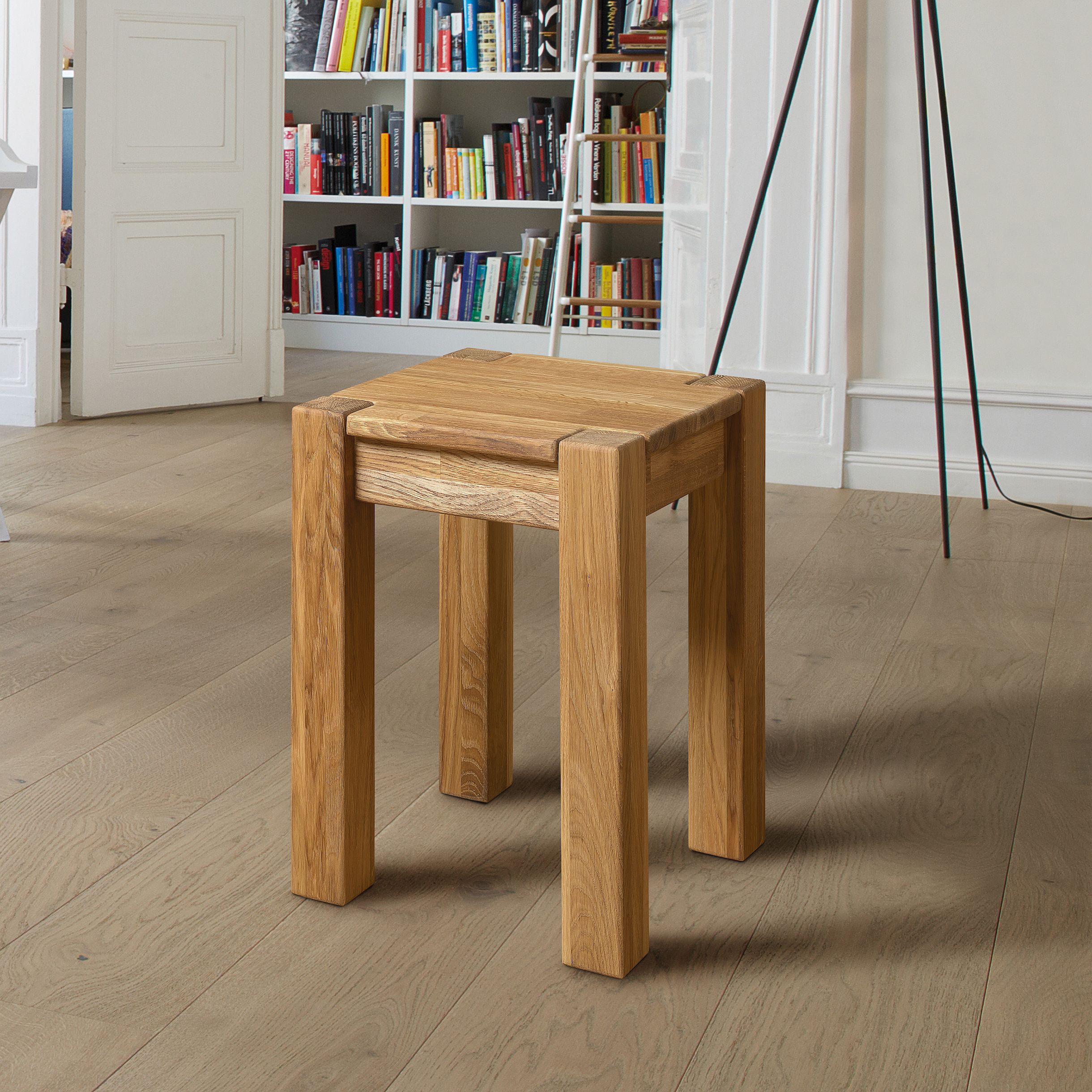 Taboret dębowy 34x34xh45 cm, solidne lite drewno Kod producenta Taboret dębowy SUSA