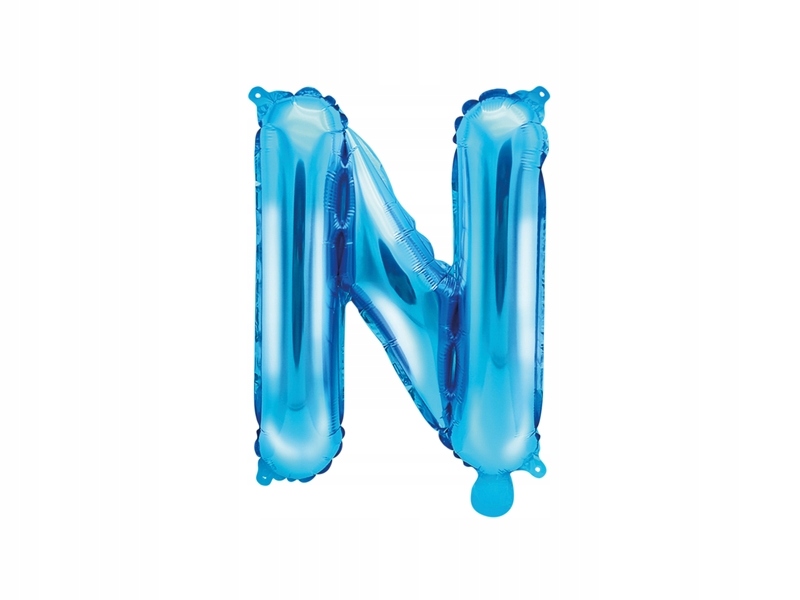 

Balon foliowy Litera "n" 35cm, niebieski
