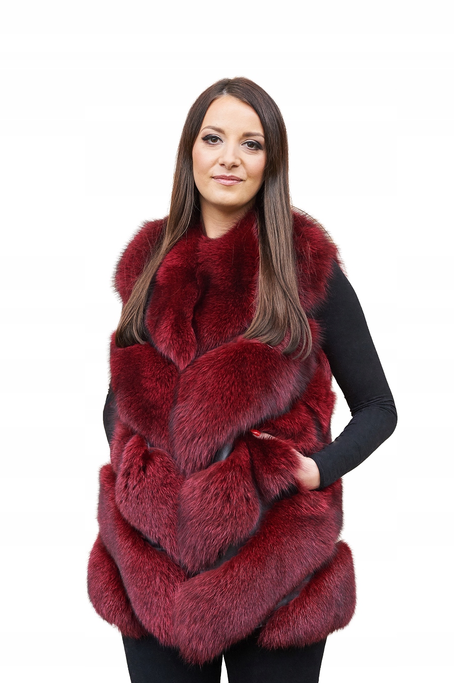 Меховой жилет / мех / F. P. Leather r. M