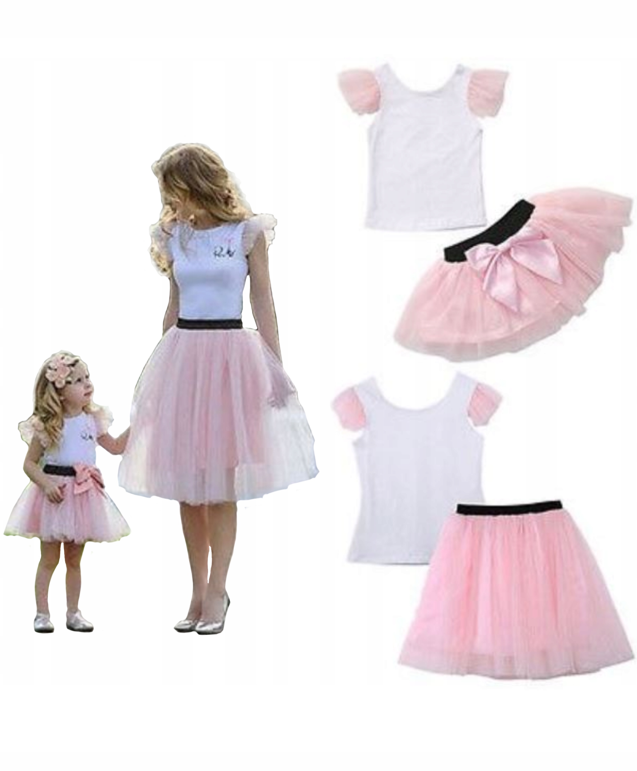 Set mama a dcéra nohavica TUTU komplet 68 74 80