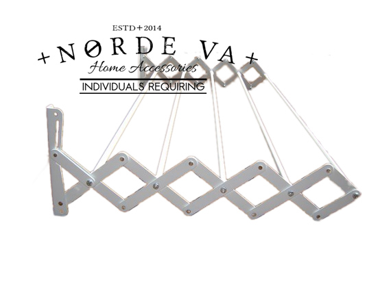 

Metalowa suszarka Harmonijkowa biała 40cm Mocna