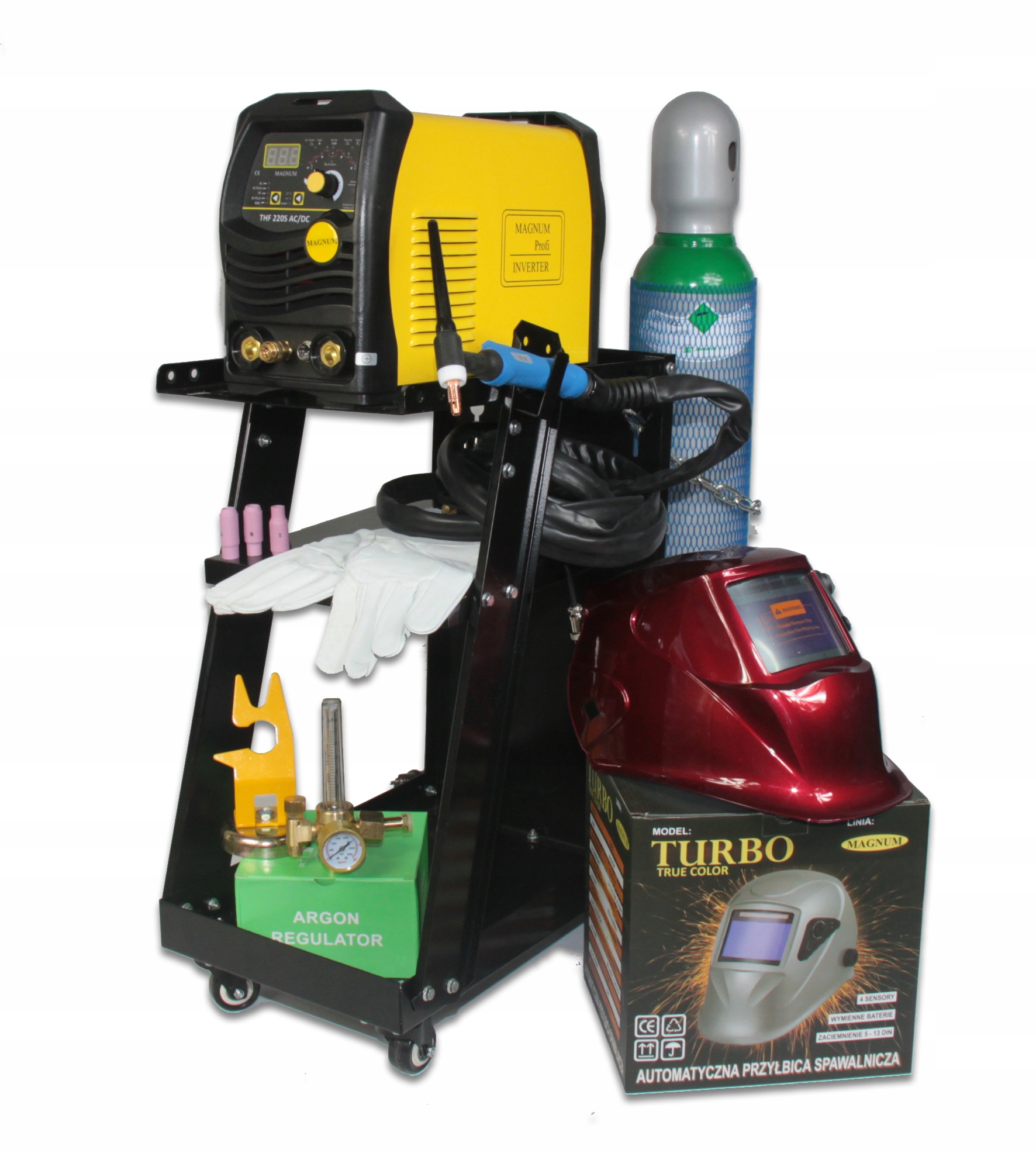 ЗВАРЮВАЛЬНИЙ АПАРАТ MAGNUM THF 220S AC / DC TIG KIT