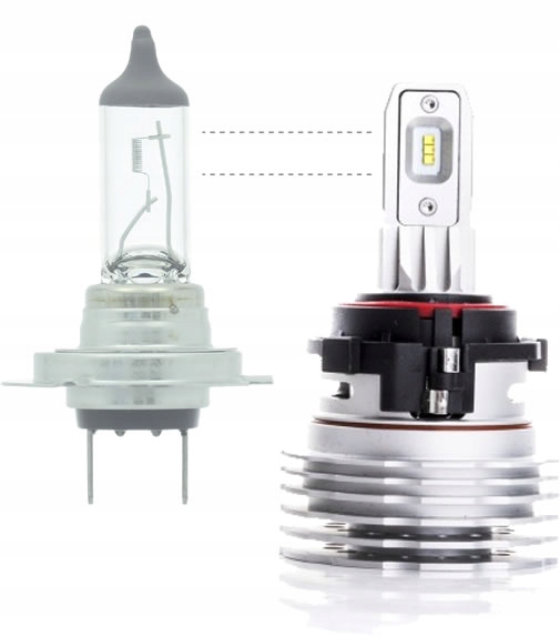 MOCNE Żarówki LED H7 z ADAPTEREM do VW PASSAT B7 Numer katalogowy części EPLH