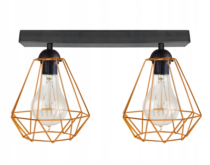 

Lampa Plafon Sufitowa Loft Druciak Retro Led