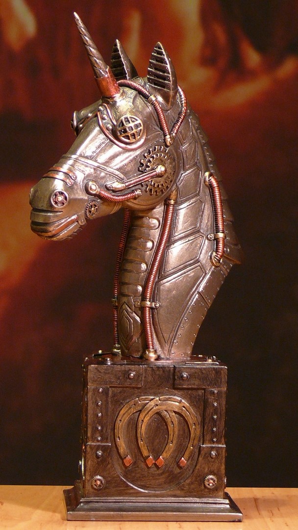 FIGURKA JEDNOROŻEC STEAMPUNK VERONESE na PREZENT Wysokość produktu 22 cm