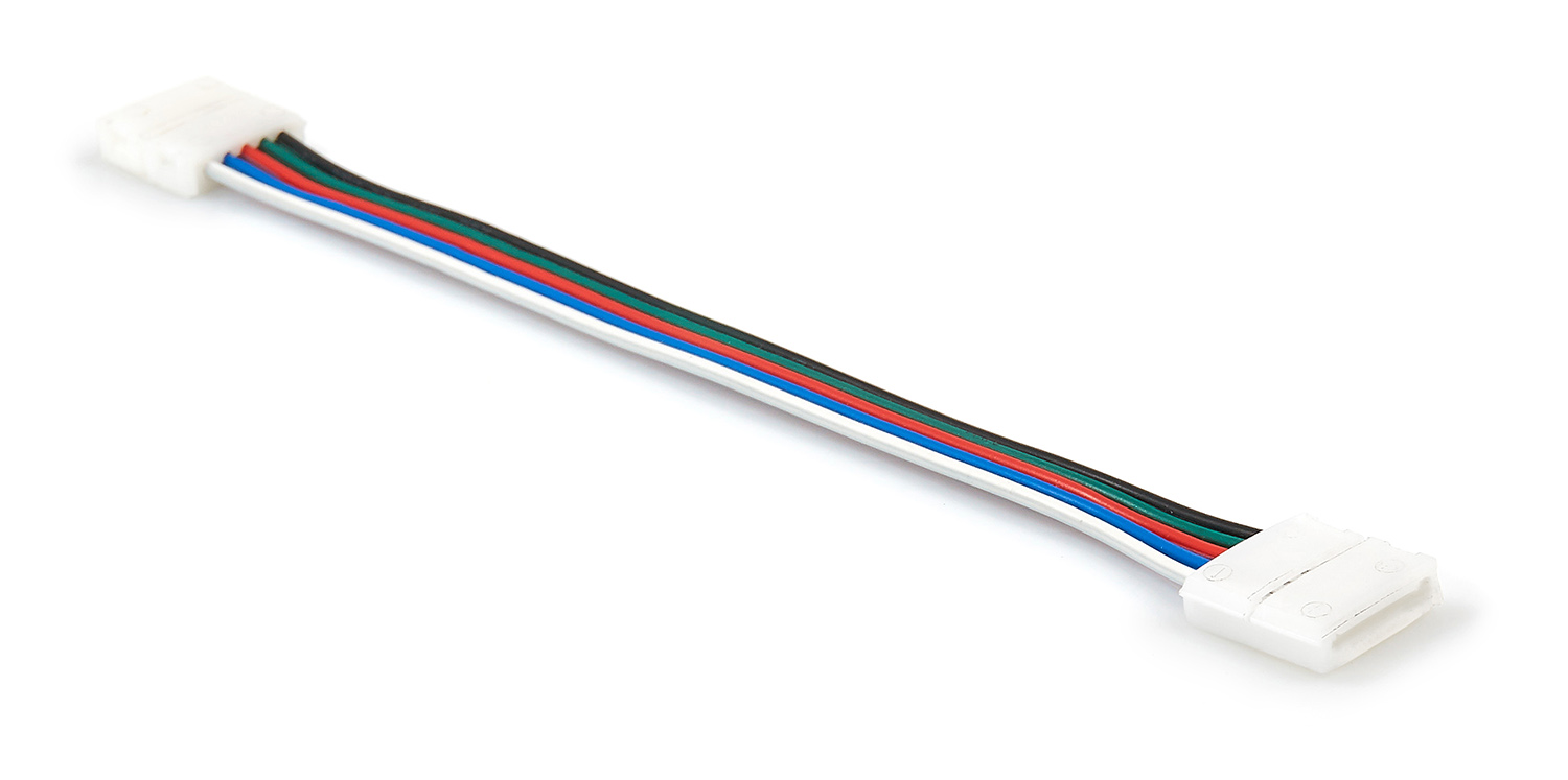 ZŁĄCZKA CN-28: TAŚMA LED 12MM RGBW KLIPS Z PRZEW.