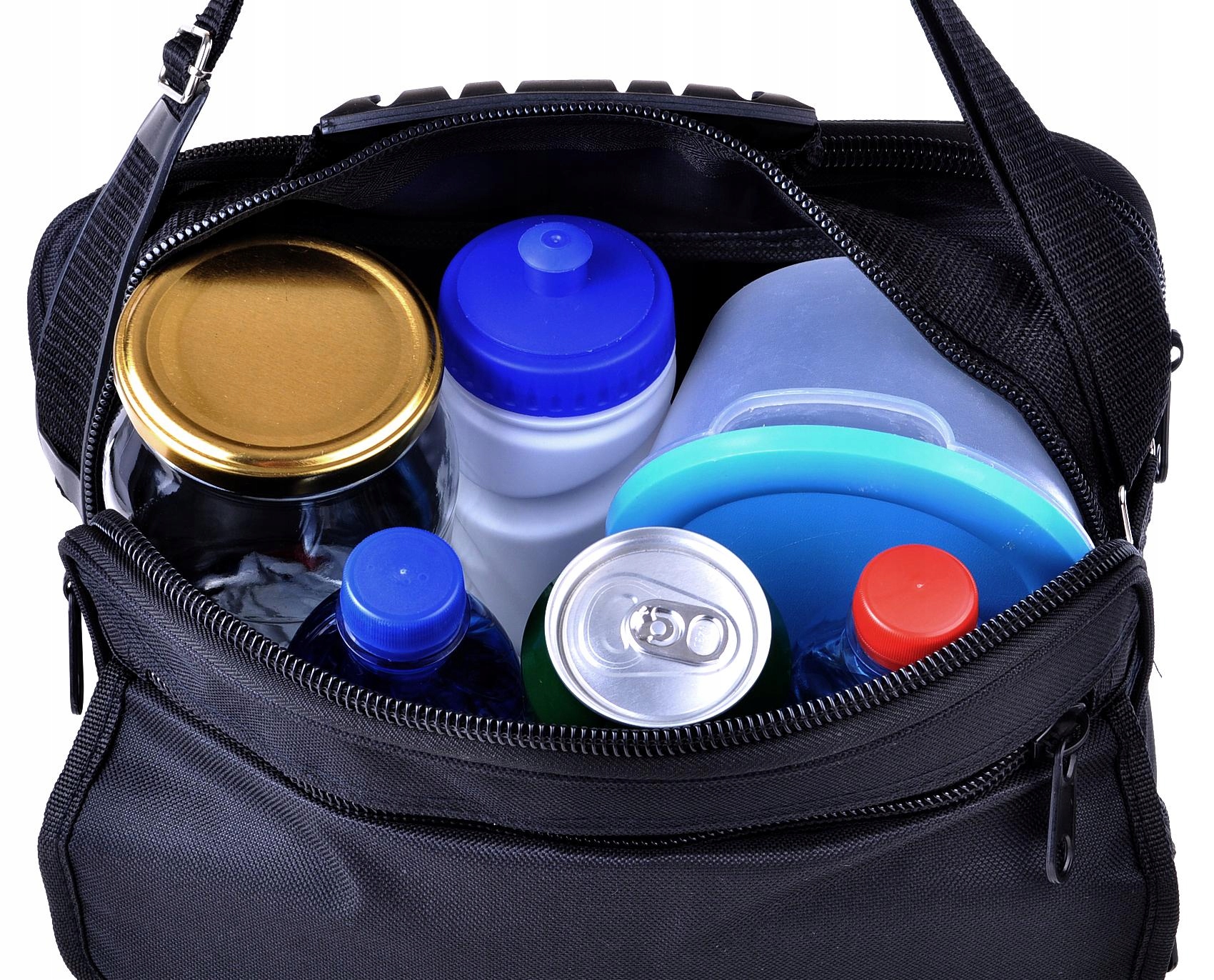 CODZIENNA CZARNA TORBA MĘSKA NA RAMIĘ Z KABURĄ 13L Marka inna