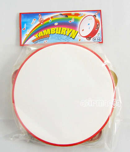 TAMBURYNO - ZABAWKA MUZYCZNA - ŚREDNICA 21 CM Materiał Plastik Metal