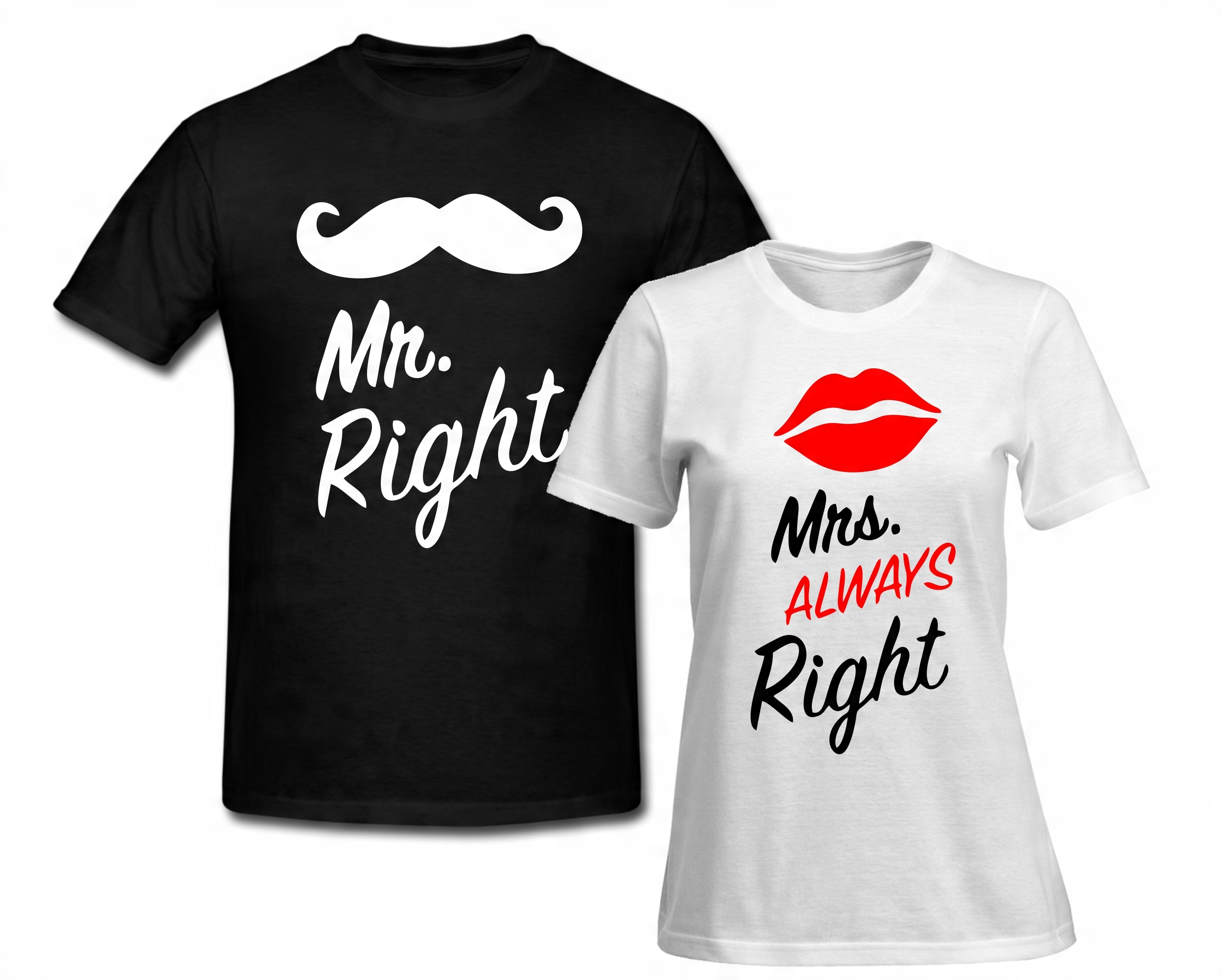

T-shirt Dla Par Prezent Na Ślub Komplet Dwóch Szt