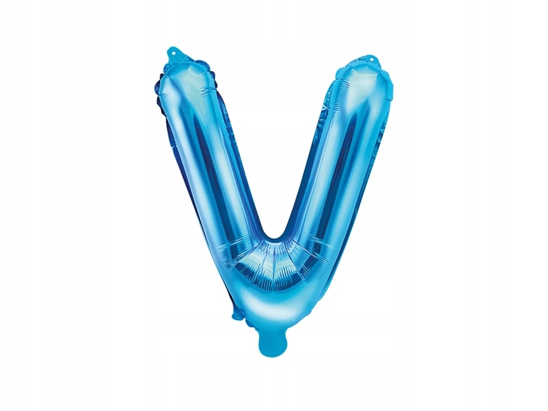 

Balon foliowy Litera "V" 35cm, niebieski