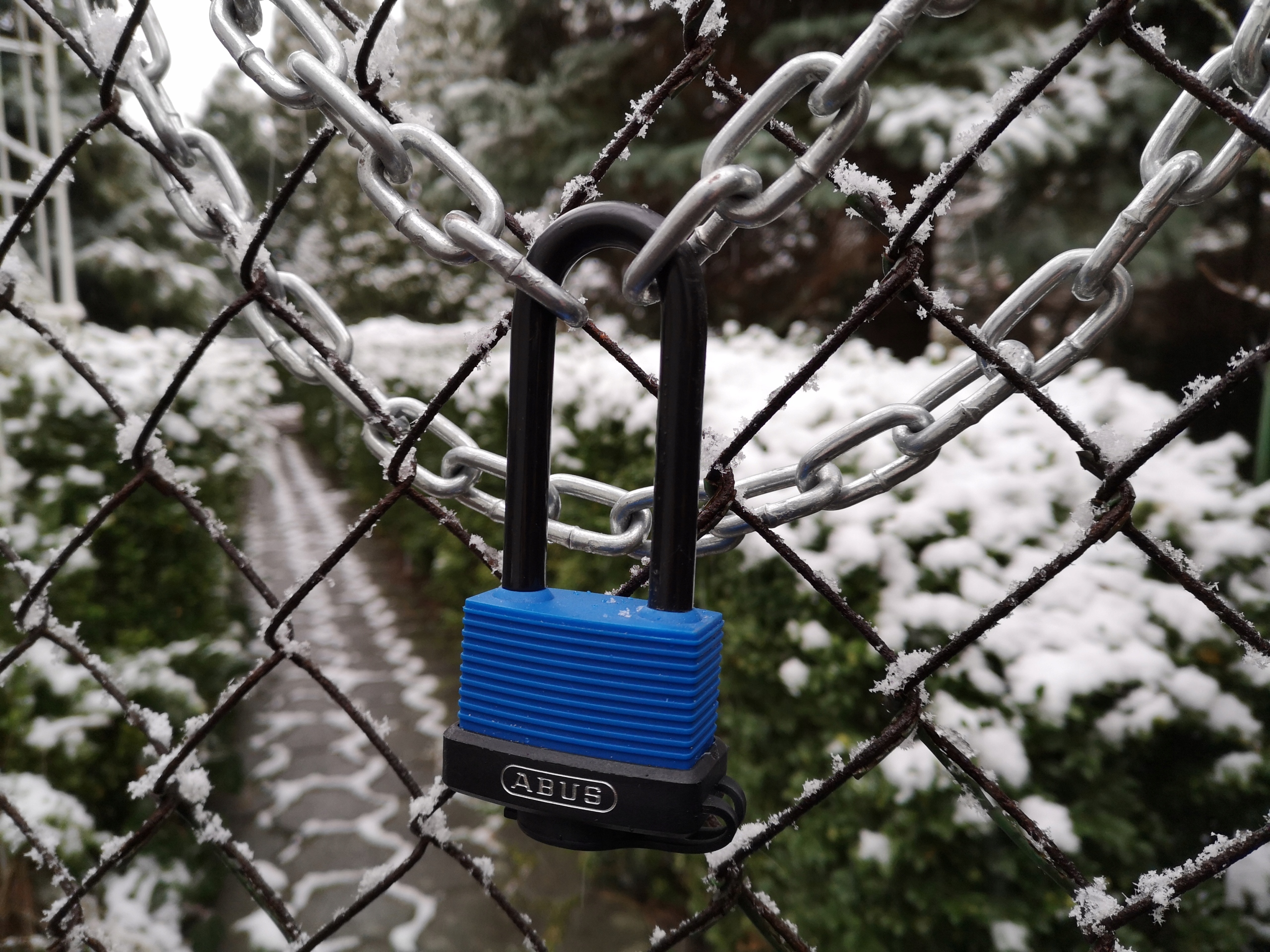 ABUS KŁÓDKA MARINE 717IB/45 ZEWNĘTRZNA + ŁAŃCUCH Marka Abus