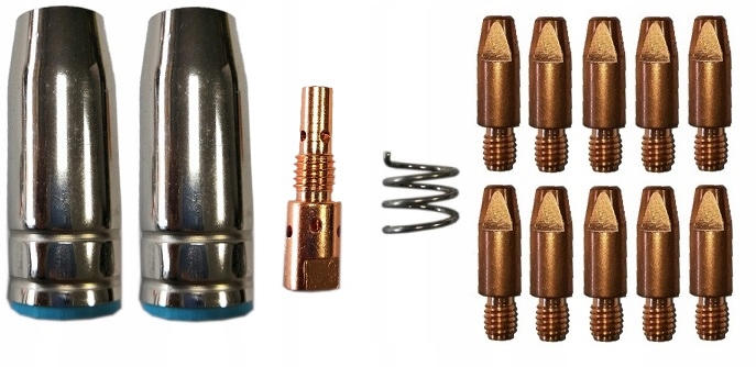 

Zestaw Części Migomat MB25 0,8mm Dysze Końcówki