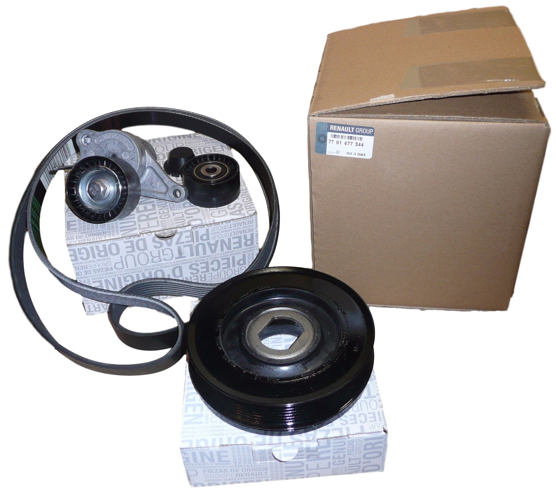 7701477344 - ШКИВ НАТЯЖИТЕЛЬ РЕМНЯ RENAULT LAGUNA 2.0 DCI