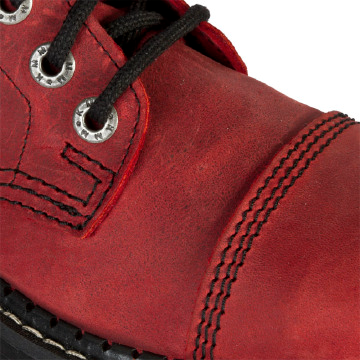 GLANY KMM Czerwone Bordowe 14 dziur Rozpinane Wysokie ORYGINAŁ Rozmiar 41 Długość wkładki 26.5 cm