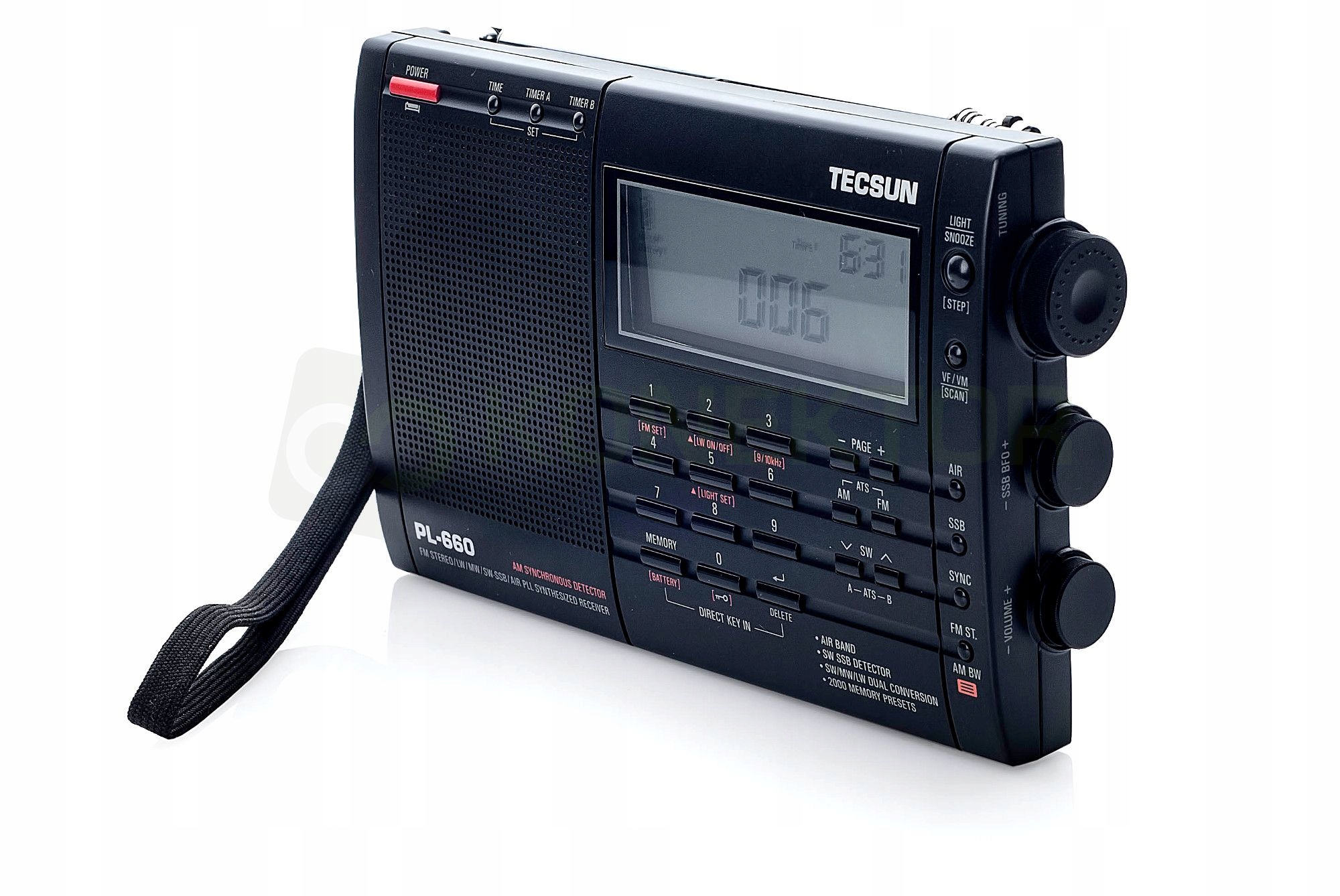 TECSUN PL-660 FM,AM,LW,SW,航空無線、SSB広帯域ラジオ - ラジオ