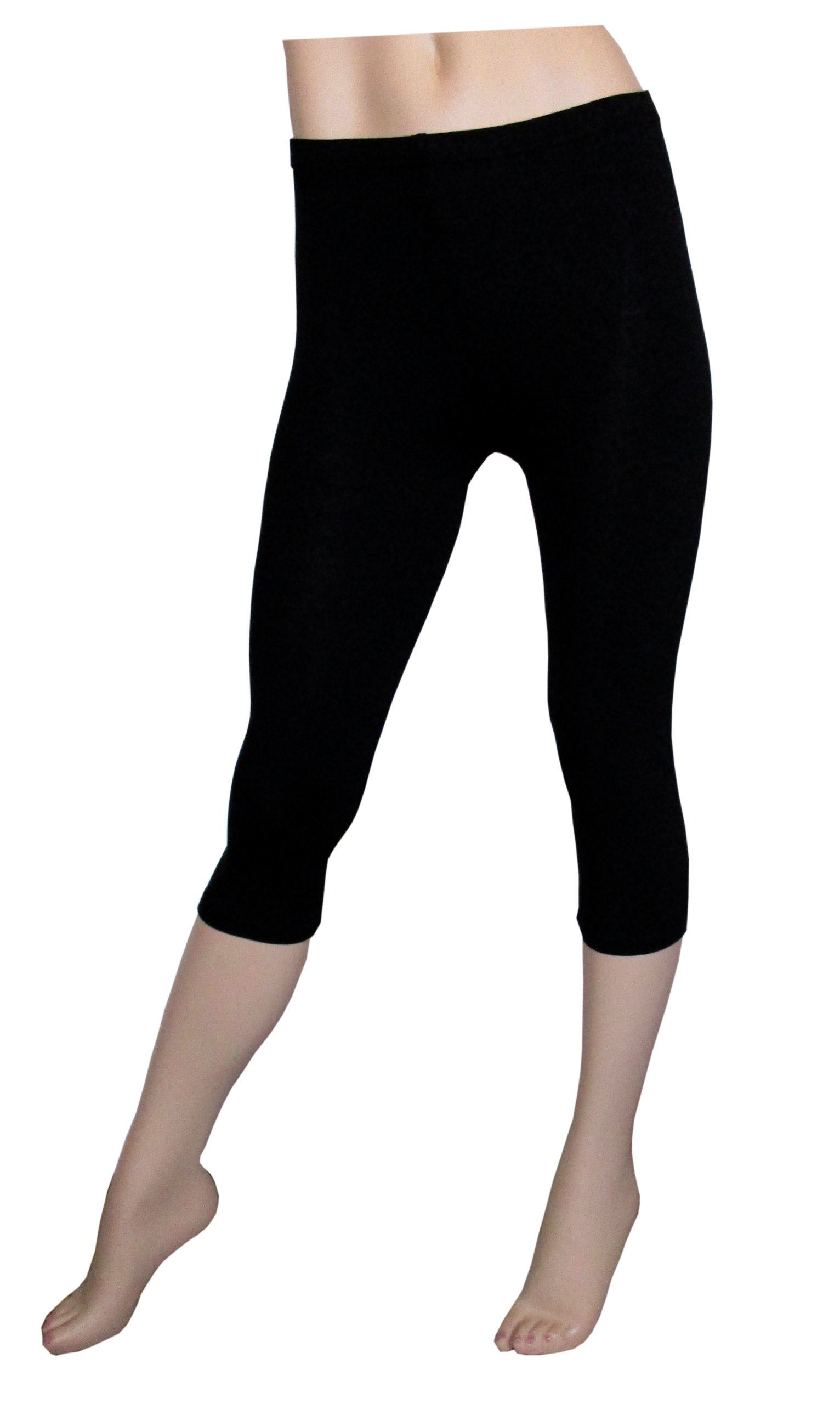 Legginsy getry bawełniane 3/4 rybaczki L czarne Marka inna