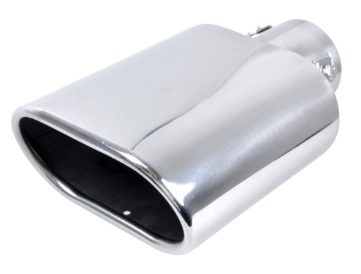 7373 - Наконечник глушителя хром большой плоский 13,5-см