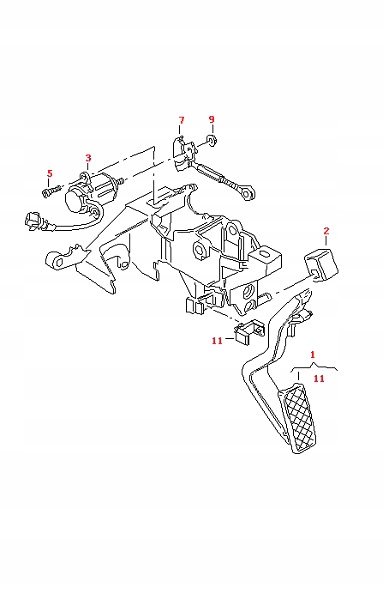 CIĘGNO GAZU AUDI A4/6 VW PASSAT B5 8D1721757C Numer katalogowy części 8D1721757C