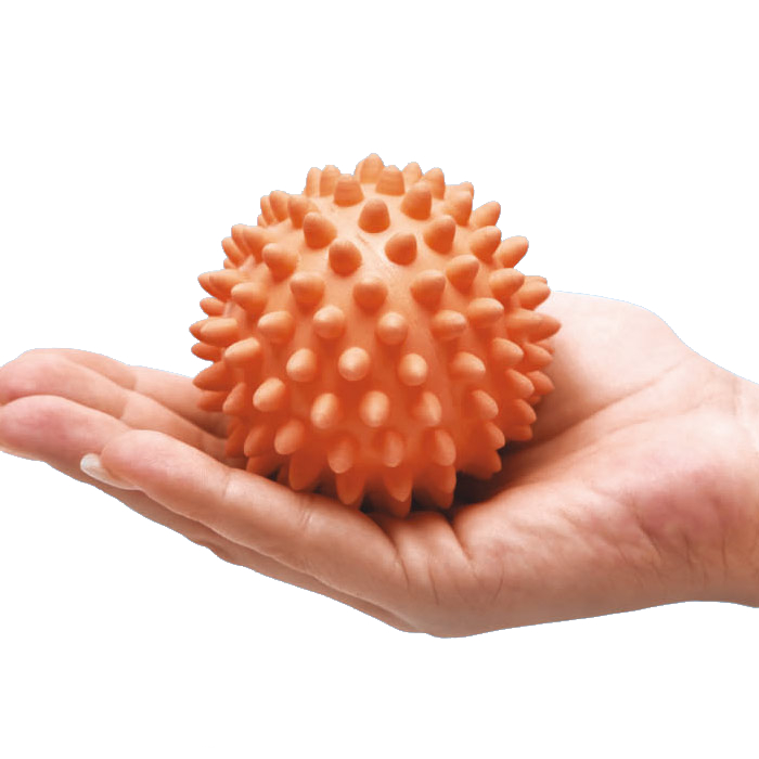 PIŁKA PIŁECZKA REHABILITACYJNA Z KOLCAMI 7cm do masażu ćwiczeń z wypustkami Stan opakowania oryginalne