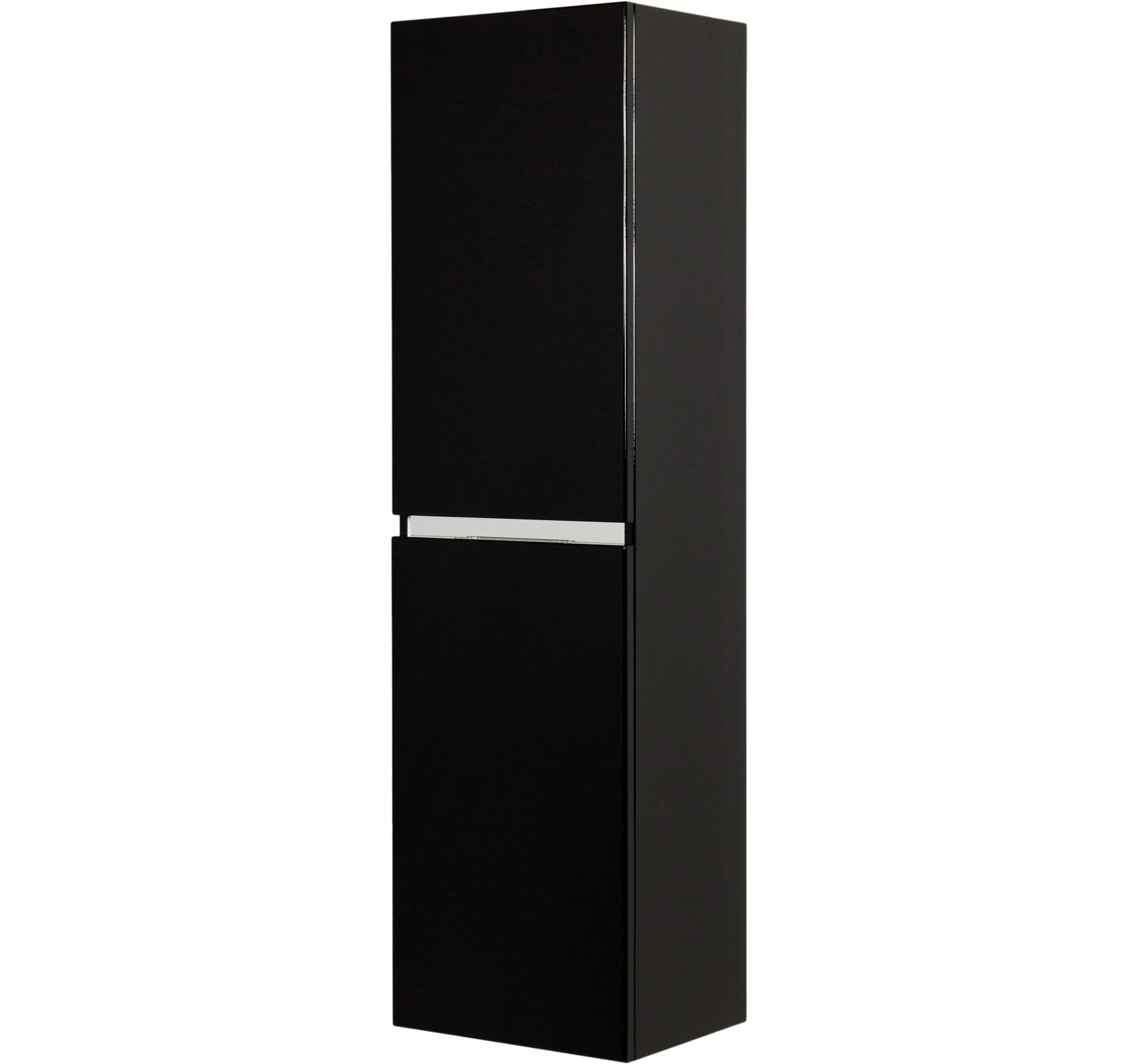 DIAMOND meble łazienkowe czarny wysoki regał