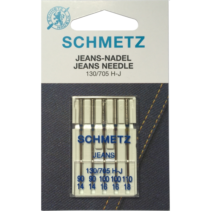 

Igły półpłaskie do jeansu Schmetz 130/705H 90-110