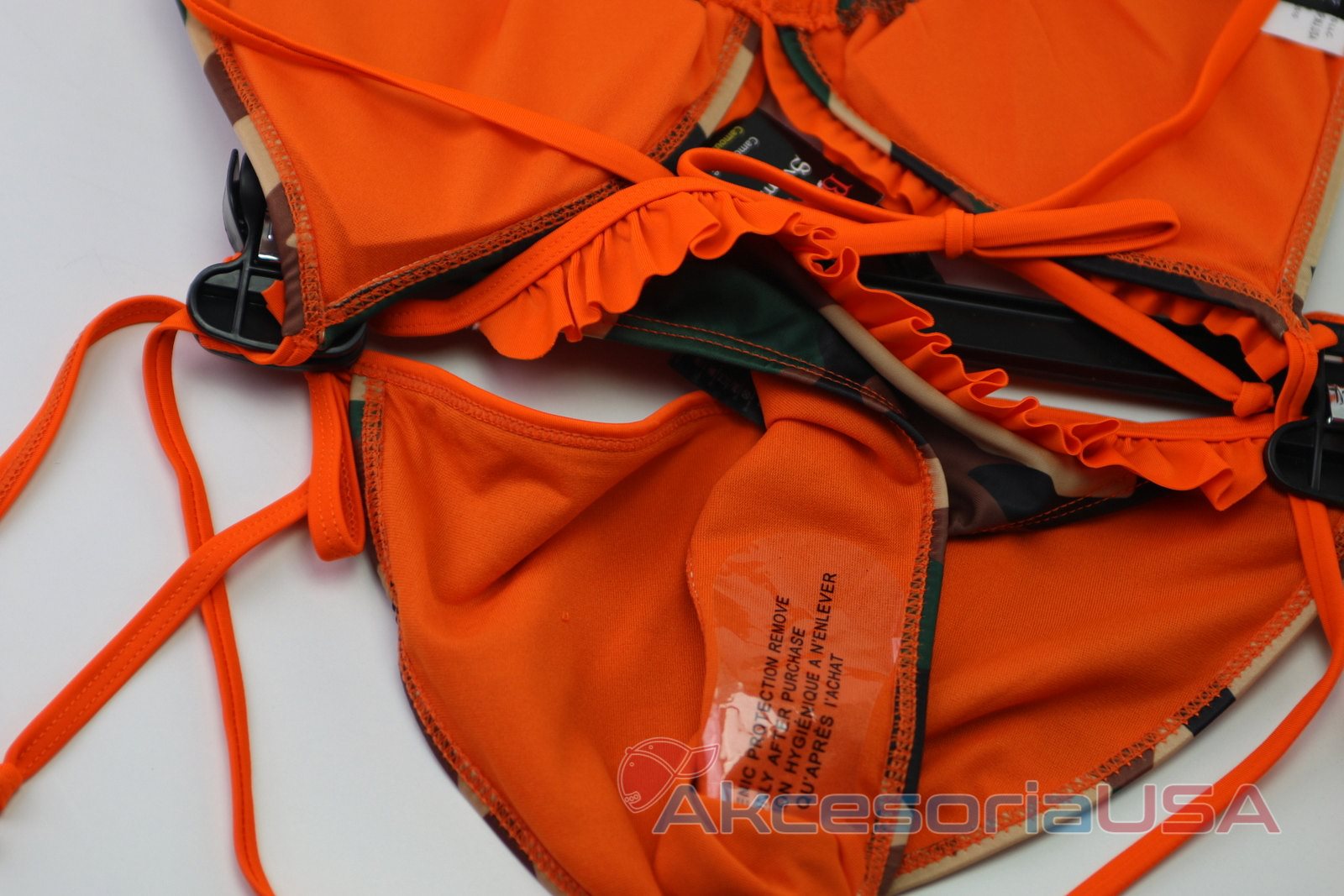 Body Rage Strój Kąpielowy moro bikini stanik plaża Rodzaj komplet