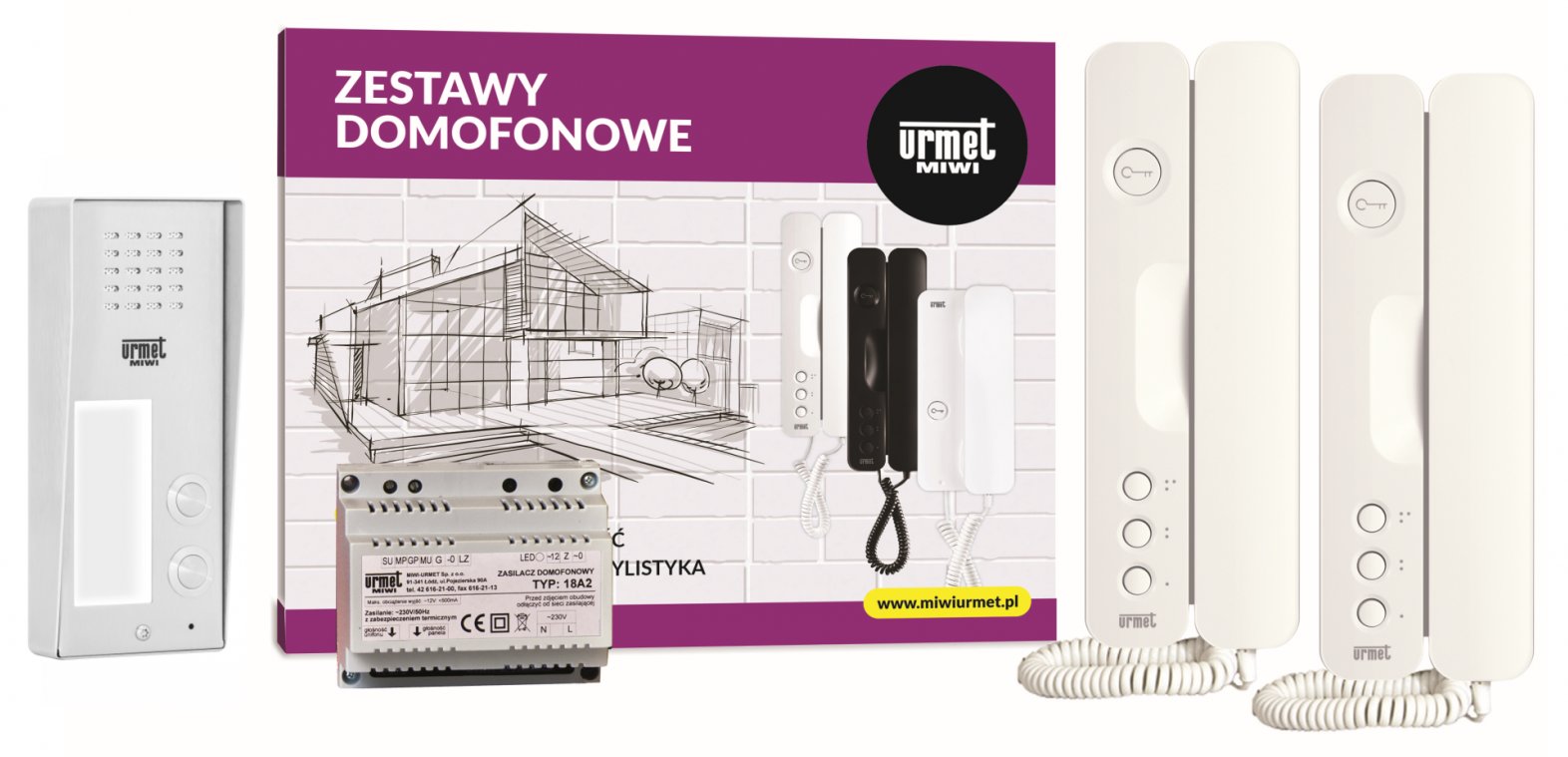 Zestaw Domofonowy Domofon Miwi Urmet 6025/402-N