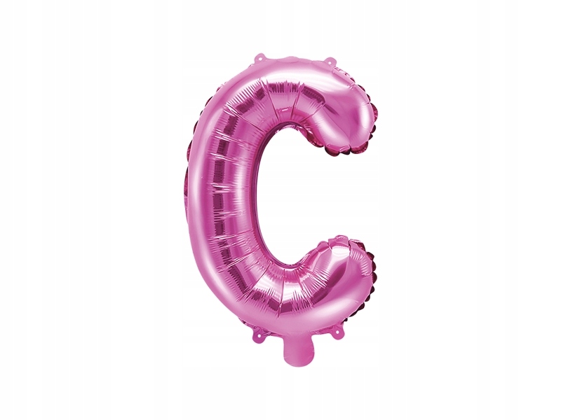 

Balon foliowy Litera C 35cm, ciemno różowy