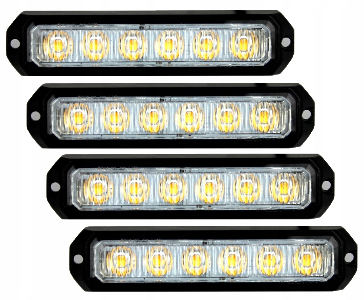 ZM.206 - 4X Маяк 6 LED STROBE 12 / 24V CE